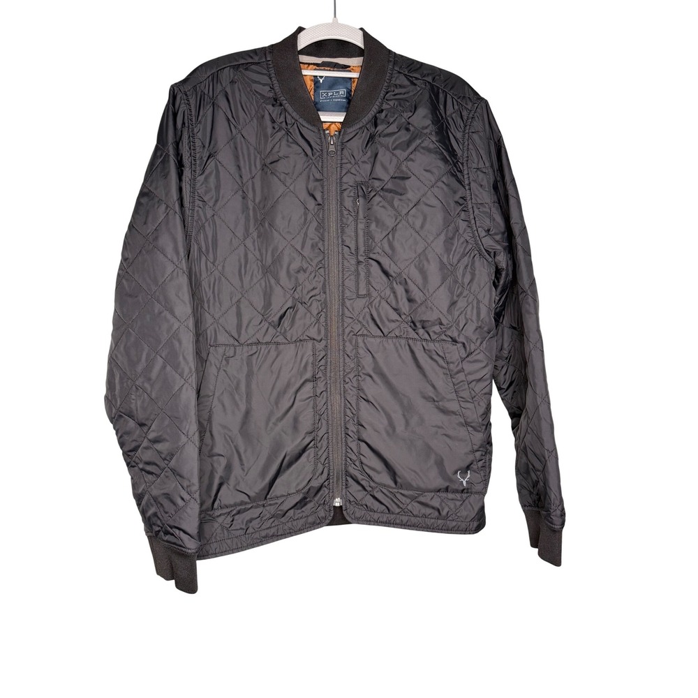 Xplr Jeremiah grey quilted‎ outdoor jacket